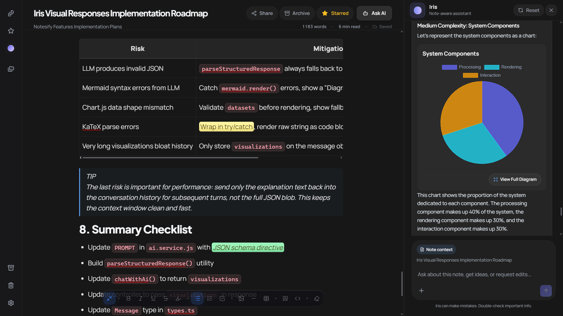 Notesify Editor Preview